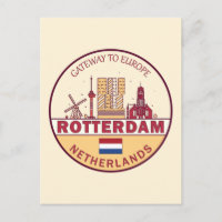 Emblème de la ville de Rotterdam aux Pays-Bas