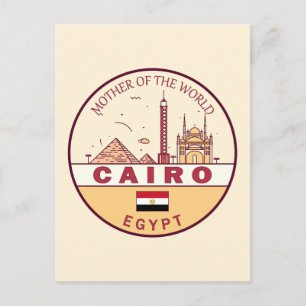 Carte Postale Emblème de la ville du Caire Égypte
