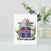 Carte Postale emblème de l'islande (Debout devant)