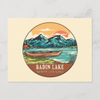 Emblème de pêche nautique du lac Badin en Caroline