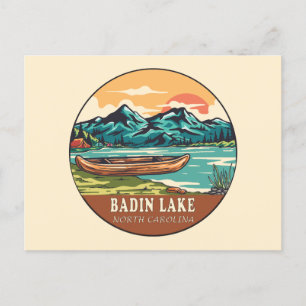 Carte Postale Emblème de pêche nautique du lac Badin en Caroline
