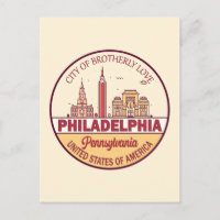 Emblème de Philadelphie Pennsylvania City Skyline