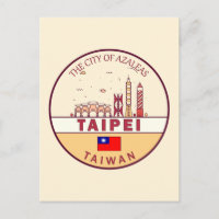 Emblème de Taïpei Taïwan City Skyline