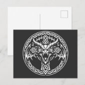 Carte Postale Emblème Dragon Celtique par BurnsInHell (Devant / Derrière)