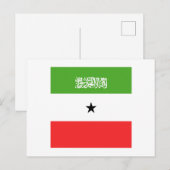 Carte Postale Emblème du drapeau du Somaliland (Devant / Derrière)