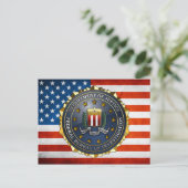 Carte Postale Emblème du FBI (Debout devant)
