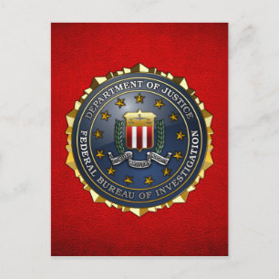 Carte Postale Emblème du FBI