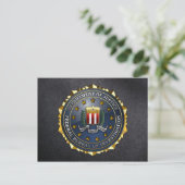 Carte Postale Emblème du FBI (Debout devant)