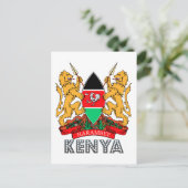 Carte Postale Emblème du Kenya (Debout devant)
