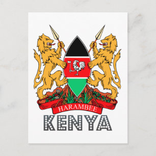 Carte Postale Emblème du Kenya
