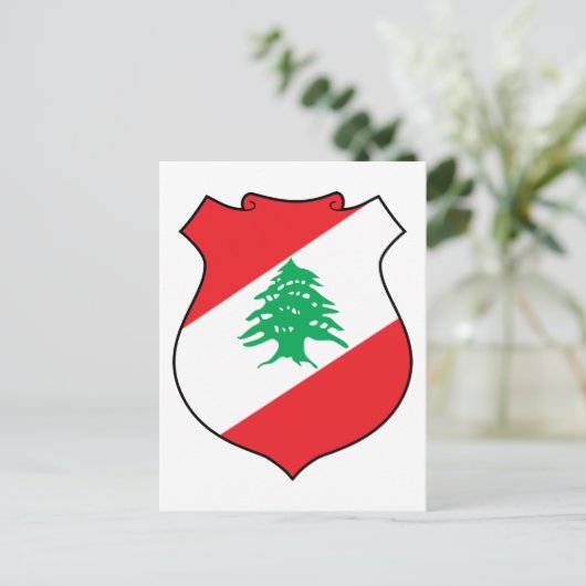 Carte Postale emblème du liban (Debout devant)