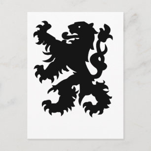 Carte Postale Emblème du Lion flamand