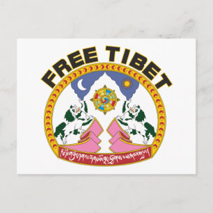 Carte Postale Emblème du Tibet libre