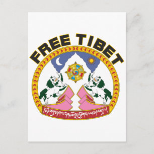 Carte Postale Emblème du Tibet libre