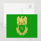 Carte Postale Emblème impérial de Napoléon Ier (Devant / Derrière)
