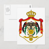 Carte Postale emblème jordanien (Devant / Derrière)