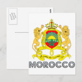 Carte Postale Emblème marocain (Devant / Derrière)