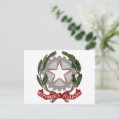 Carte Postale Emblème national italien (Debout devant)