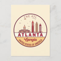 Emblème Skyline Atlanta Georgia City