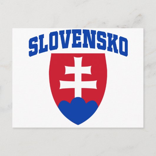 Carte Postale Emblème slovaque (Devant)
