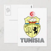 Carte Postale Emblème tunisien (Devant / Derrière)