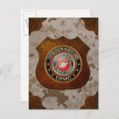 Carte Postale Emblème USMC [Edition spéciale] [3D] (Devant / Derrière)