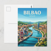 Carte Postale Embouchure de Bilbao Espagne (Devant / Derrière)
