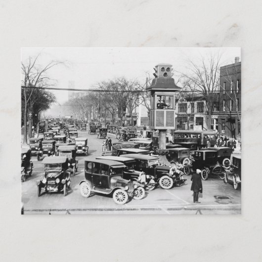 Carte Postale Embouteillage à Détroit (Devant)