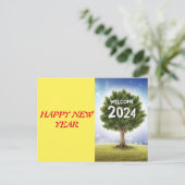 Carte Postale Embrace 2024 : Souhaitez-vous la réussite et la pr (Debout devant)