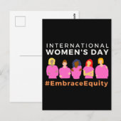 Carte Postale Embrace Equity International Women's Day (Devant / Derrière)