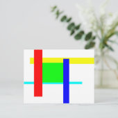 Carte Postale Embrassage coloré (Debout devant)