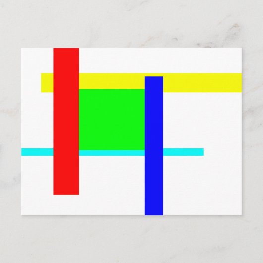 Carte Postale Embrassage coloré (Devant)