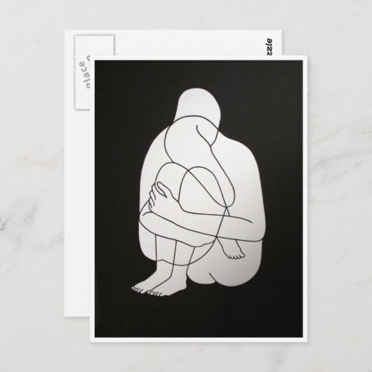 Carte Postale embrassé (Devant / Derrière)