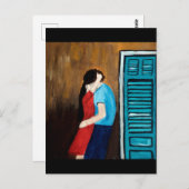 Carte Postale Embrasse. Amour. (Devant / Derrière)