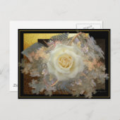 Carte Postale Embrasse D'Un Rose (Devant / Derrière)