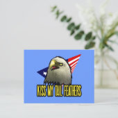 Carte Postale Embrasse Mes plumes de queue American Eagle Funny (Debout devant)