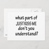 Carte Postale Embrasse-moi (Devant / Derrière)