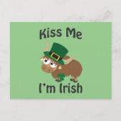 Carte Postale Embrasse-moi Je suis Irlandais Yak (Devant)
