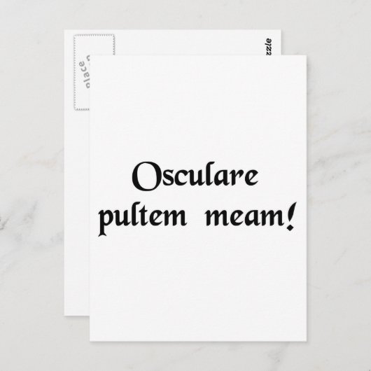 Carte Postale Embrasse-moi mes petits bonbons ! (Devant / Derrière)