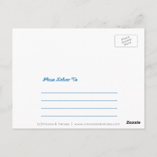 Carte Postale Embrasser dans une Mug Écriture Inspiration (Dos)