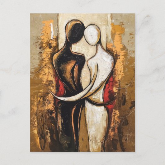 Carte Postale Embrasser éternel (Devant)