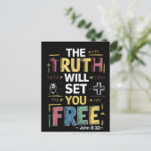 Carte Postale Embrasser la Vérité Libératrice (Debout devant)