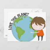 Carte Postale Embrasser le monde (Devant / Derrière)