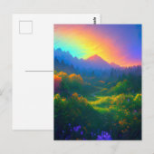 Carte Postale Embrasser les couleurs du coucher de soleil magiqu (Devant / Derrière)