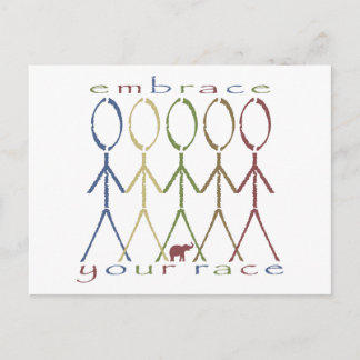 Carte Postale "embrasser votre race"