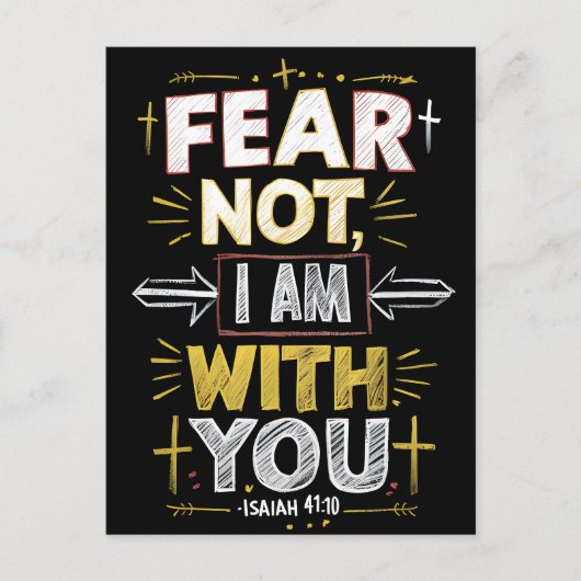 Carte Postale Embrassez le courage, je suis à vos côtés (Devant)