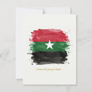 Carte Postale "Embrassez le voyage vers la liberté.