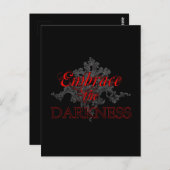 Carte Postale Embrassez l'obscurité (Devant / Derrière)