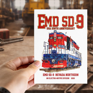 Carte Postale EMD SD-9 USA 250e Anniversaire Locomotive Historiq