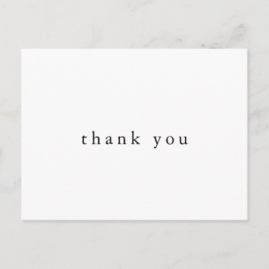 Carte Postale EMELIA Simple Moderne Boho Merci Mariage unique (Devant)